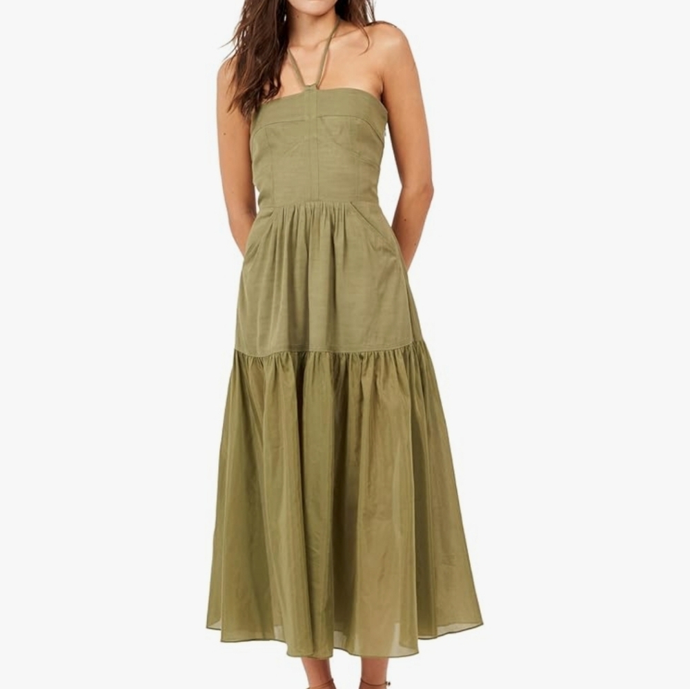 Joie Women's Delphi Dress Capulet Green New With Tags